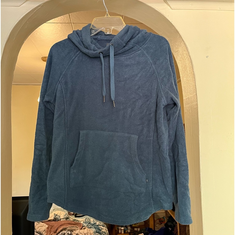 Free Fly fleece cowl neck pullover hoodie